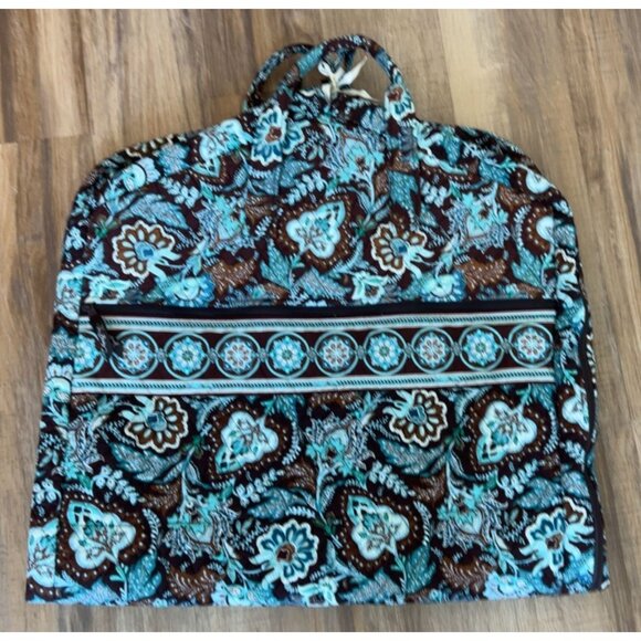 Vera Bradley Classic Quilted Garment Bag In Java‎ Blue - Pristine condition - Picture 3 of 11